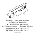 thumbnail image 5 of Amerock Monument 5-1/16 in (128 mm) Center-to-Center Oil-Rubbed Bronze Cabinet Pull, 5 of 5