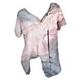 thumbnail image 1 of Blusas de Manga Corta para las Mujeres, Casual V-Cuello Impreso Suéter Plegado Blusa Hecha de Poliéster Cómodo para Primavera Otoño, Blusas para las Mujeres Casual, 1 of 4