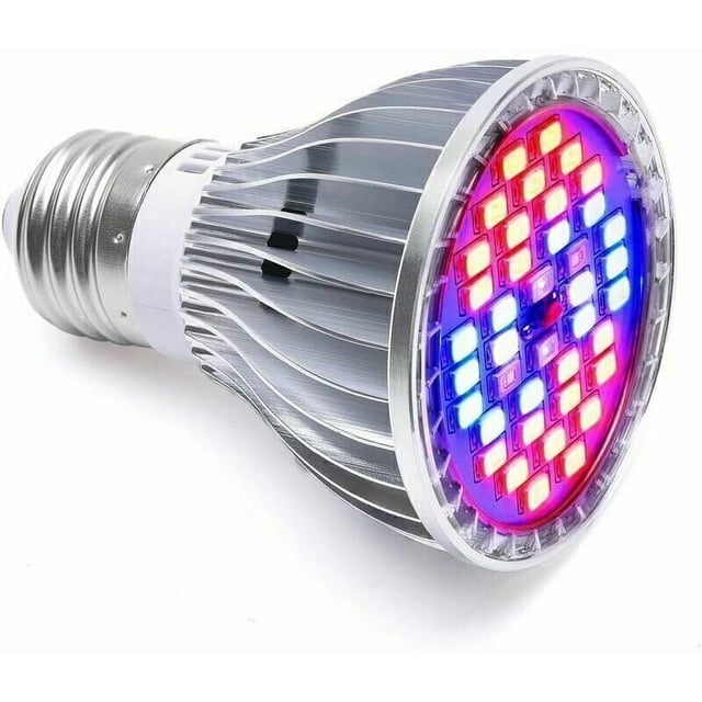 Guardián de plantas de interior, bombilla LED para cultivo de 30 W y 40 LED, iluminación de espectro completo de bajo consumo para hidroponía, cultivo en invernadero (casquillo E27)