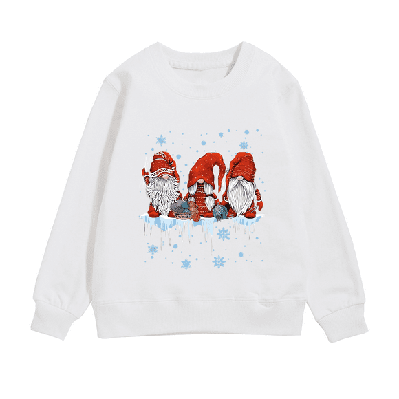 Grand Enfant 4t Fille Fermeture à Glissière Chandail à Capuchon Léger Fermeture à Glissière Chandails à Capuchon Filles Taille 4t Chandail à Capuchon Garçons Noël Père Noël Chapeau Imprimé Chaud Col Rond Chandail en Molleton pour Enfants Noël Chandail Blanc 8-10 Ans