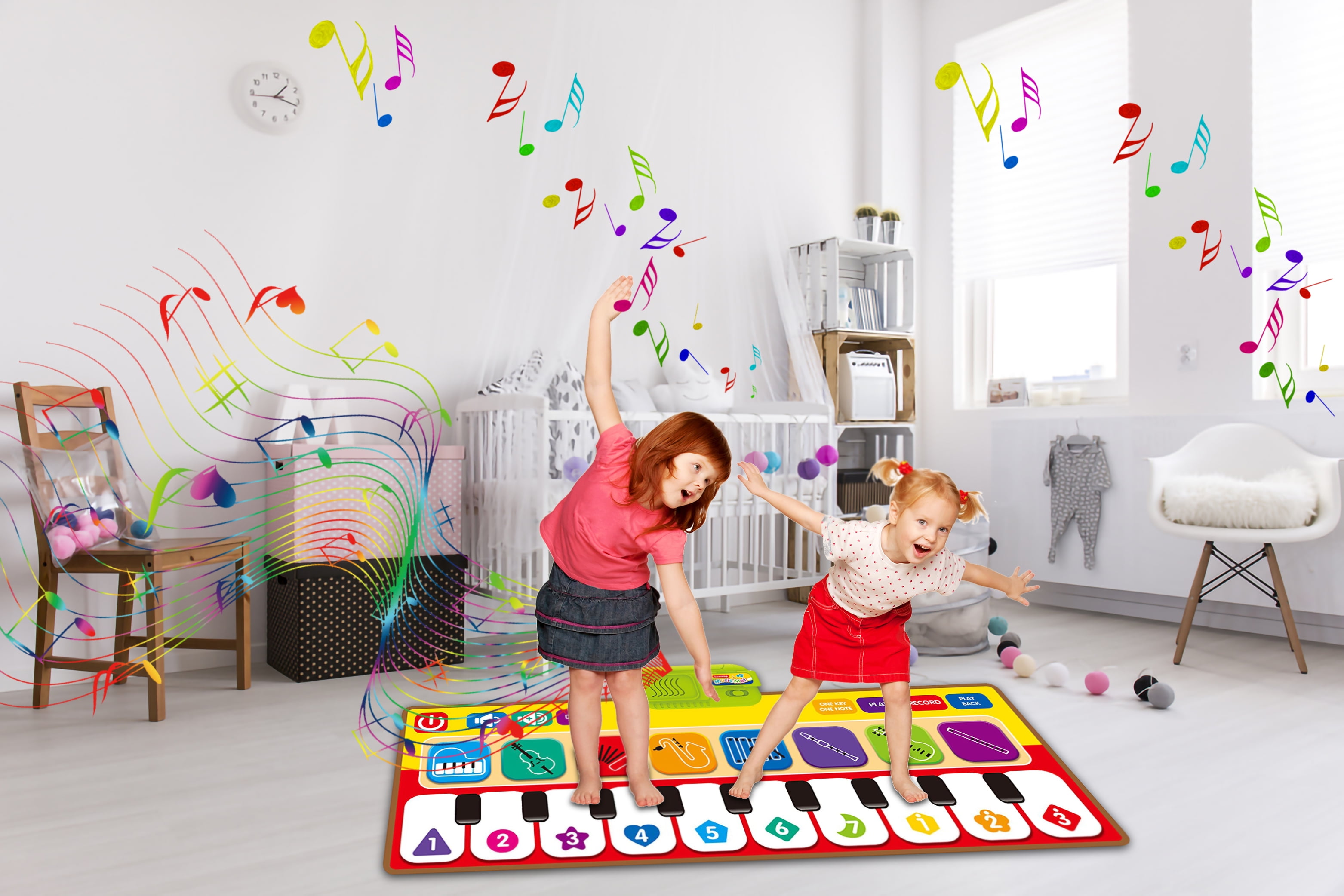 ALERACO Educational Piano mat for Boys and Girls Dance First Toys | 3 Year Plus Baby Toys | Toddlers Sports a Step Away Toy for Your Favorite Toddler boy and Girl playmat