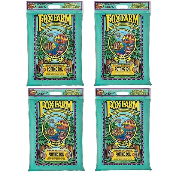 Fox Farm FX14080 Ocean Forest Soil Bag, 12 Quart 4-Pack
