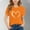 C Orange, variant on SGFCWSX Girls Short Sleeve Shirts, Kids Print Summer Tees Regular Fit Crew Neck Everyday Casual Tops Orange Size 10-11 Years