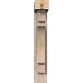 thumbnail image 2 of Ekena Millwork 5 1/2"W x 22"D x 34"H Merced Block Smooth Bracket w/ Offset Brace, Douglas Fir, 2 of 25