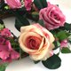thumbnail image 3 of Rosa guirnalda artificial tela simulación flor guirnalda puerta boda decoración floral falsa Inevent HA7880-00B, 3 of 3