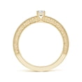 thumbnail image 2 of ANGARA Natural 0.2 Ct. Diamond Vintage Inspired Ring in 14K Yellow Gold for Women (Ring Size: 11.5), 2 of 9