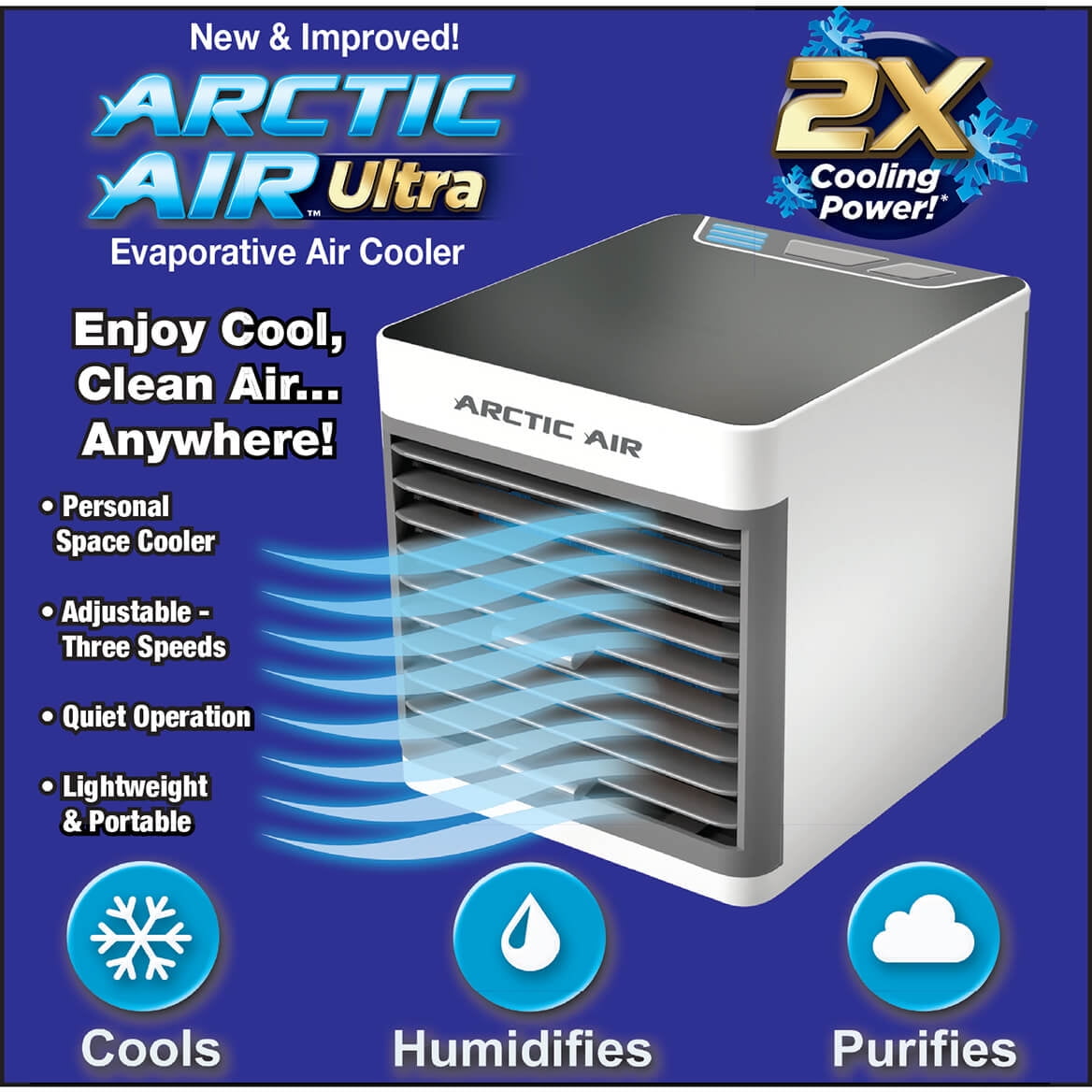 Buy Arctic Air Ultra 2X Cooling Power Portable Personal Space Air