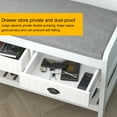 thumbnail image 6 of WIAWG Tall Hall Tree with Shoe Storage Bench for Entryway White, 6 of 6