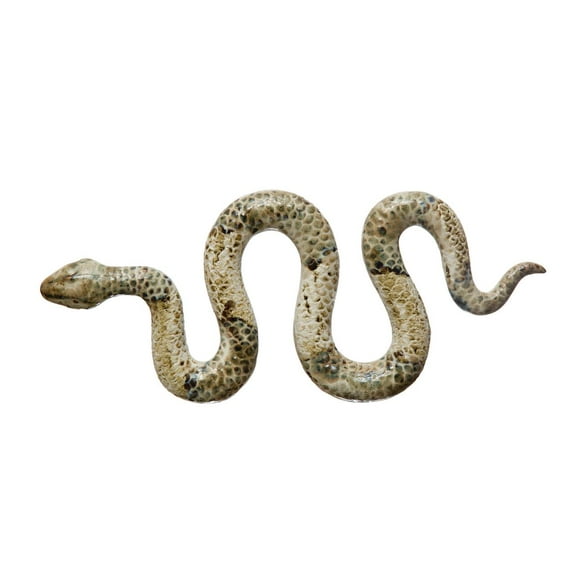 Bloomingville Decorative Debossed Stoneware Snake, Multi-color Reactive Glaze
