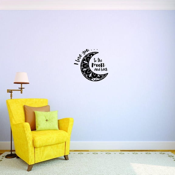 Custom Decals I Love You Wall Art Size: 16 X 40 Inches Color: Black