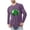 Purple, variant on ZRGHAOYLQ Men's St Patricks Days Shirts Funny Shamrock Graphic Tees Cotton Workout Long Sleeve Pullover Tops Plus Size Crewneck Big and Tall Daily T Shirts