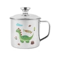 thumbnail image 4 of 6 Tazas De Dibujos Animados Para Niños De 250 Ml, Linda Taza Portátil De Para Té, , Leche, Verde, 4 of 8