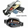 thumbnail image 4 of Men's Waist Bag Fanny Pack Motorcycle Chest Sling Bag Adjustable Strap Lightweight Waterproof Travel Cycling Hiking, 4 of 6