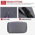 thumbnail image 4 of Langgg 14inch Computer Bag Universal PC Accessory Solid Color USB Port Zipper Laptop Backpack Laptops Holders Computers Accessories Black, 4 of 9