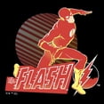thumbnail image 5 of The Flash Superhero Vector Art Boy's Black Sleep Pajama Shorts-XL, 5 of 6
