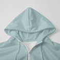 thumbnail image 6 of Womens Quarter Zip Pullover, Yigetop Women Hoodie Pullover Trendy Quarter Zipper Lapel Sweatshirts Cute Hooded Tops 1/4 Zip Pullover Women, Blue L, 6 of 6