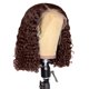 thumbnail image 1 of Peluca de cabello humano con encaje frontal, suave, con botones y malla, prepeinada y rizada, de 30 cm., 1 of 1