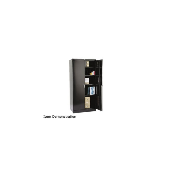 Tennsco 78" High Deluxe Cabinet, 36w x 24d x 78h, Black