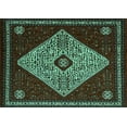 thumbnail image 1 of Ahgly Company Indoor Rectangle Persian Turquoise Blue Traditional Area Rugs, 2' x 4', 1 of 4