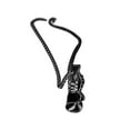 thumbnail image 3 of Collier Collier en Alliage Ras du Cou Gants de Boxe Pendentif Collier Chaîne de Cou Bijou de Fête, Noir, 3 of 9