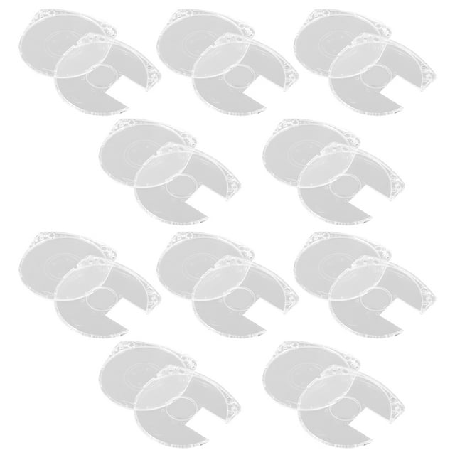 SHOWERORO 10Pcs Clear Game Disc Protective Shell Made with Sturdy Acrylic Material for Game Disc Storage