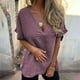 thumbnail image 5 of Blusa de manga larga,Cárdigan con capucha y cuello en V para mujer, mezcla de lana de invierno, manga corta, top informal de poliéster para uso diario, sopatenor, 5 of 9