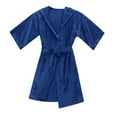 thumbnail image 6 of Girls Robe Toddler Kids Boys Girls Silk Satin Hooded Bathrobe Kimono Robes Nightgown Sleepwear Clothes for Girl 6-7, 6 of 6