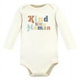 thumbnail image 4 of Hudson Baby Infant Boy Cotton Long-Sleeve Bodysuit, Pant and Shoe Set, Kind Human, Newborn, 4 of 5