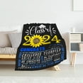 Graduation Blanket Gifts, 60"x50" Cozy Flannel Throw Blankets, Graduate