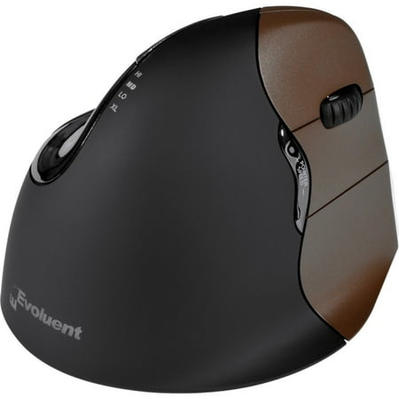 Evoluent VerticalMouse 4 Small Wireless - Optical - Wireless - Radio Frequency - USB - 2600 dpi - Notebook - Scroll Wheel - 6 Button(s) - Right-handed (Best Mouse For Small Hands Palm Grip)