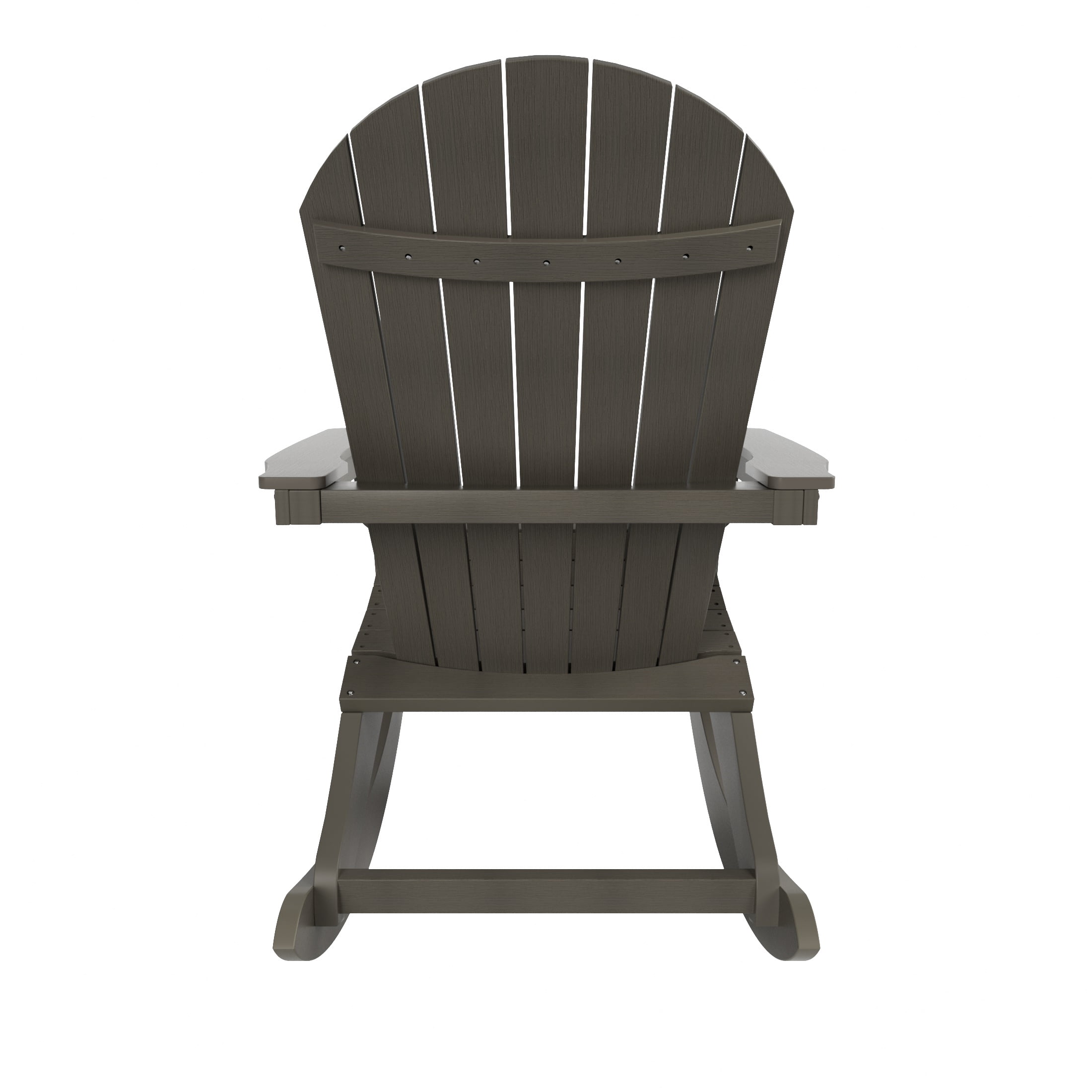Outdoor Rocking Adirondack Chair, Charcoal Gray