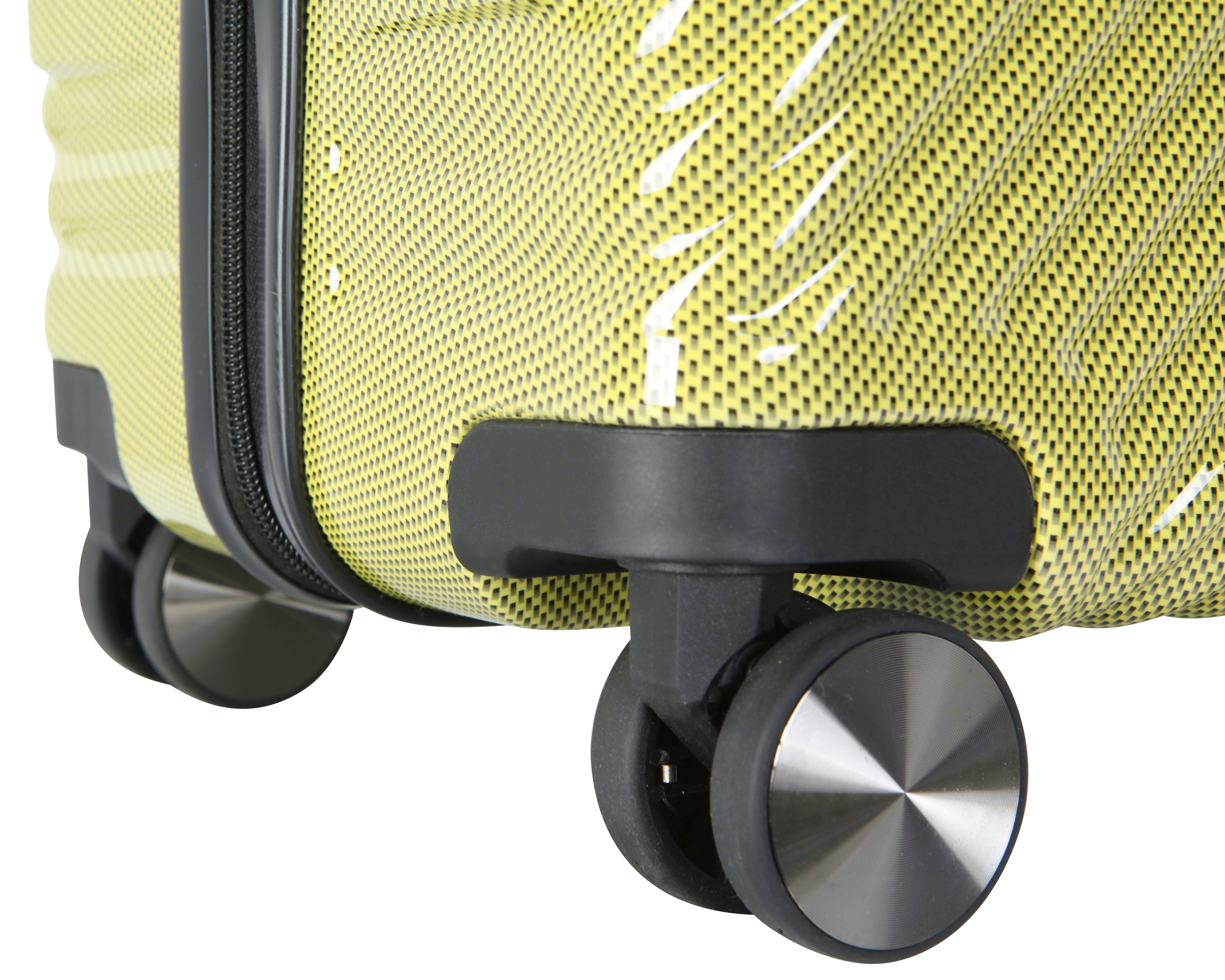 Ecotech Veer 20-inch Hardside Travel ABS Carry-on Luggage, Chartreuse
