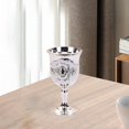 thumbnail image 4 of Abbracc 5xMetal Goblet, Carving Pattern Handmade Cup Bar Dinners Parties Decor white white, 4 of 9