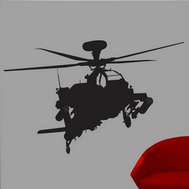 Wallhogs Haynes Silhouette Helicopter XIII Cutout Wall Decal