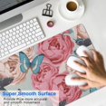 thumbnail image 4 of Long Mouse Pads for Desk,Pioneer Flower Floral Print Pattern Desk Mats on Top Of Desks, Desk Mouse Pad Extra Large with 3mm Non-Slip Base and Stitched Edge for Gaming,Office,Work,Home 31.5"x11.8", 4 of 6