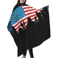 thumbnail image 6 of American Flag Hero Salon Barber Cape - Professional Hairdressing Waterproof Hair Cutting Cape With Adjustable Snap Closure-Haircut Apron For Hair Stylist And Home Use-55''X66'', 6 of 9