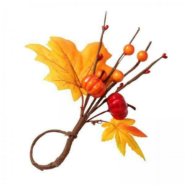 DOLITY 6xHalloween Napkin Rings Cloth Napkin Holder Bar Thanksgiving Serviette Buckle Smooth Surface