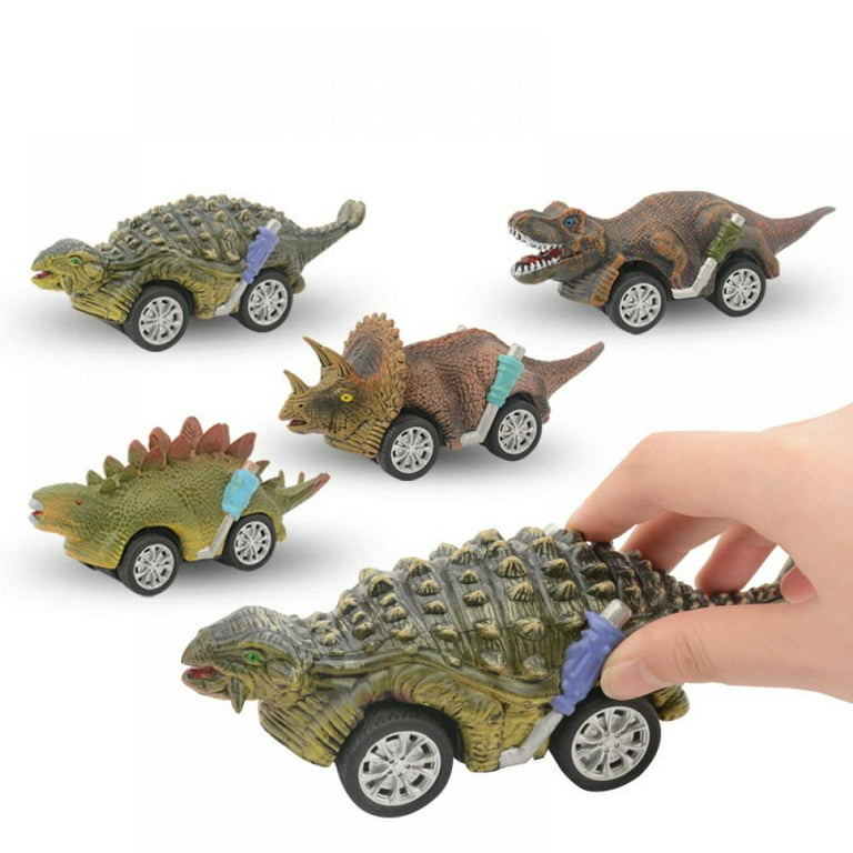 8 Pack Dinosaure Jouet Pull Back Voitures Dino Monster Trucks Set
