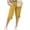 Yellow, variant on ABATAB Bermuda Shorts for Women Thin Cotton Linen Elastic Waist Shorts Breathable Soft Summer Pockets Shorts for Beach
