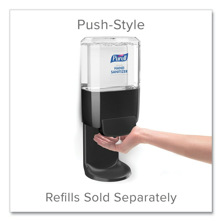 Push-Style Hand Sanitizer Dispenser, 1,200 mL, 5.25 x 8.56 x 12.13, Graphite Push-Style Hand Sanitizer Dispenser, 1,200 mL, 5.25 x 8.56 x 12.13, Graphite