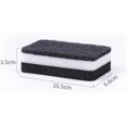 thumbnail image 2 of 5 Pcs Heavy Duty Scrub Sponges,Dual-Sided Dishwashing Sponge for Kitchen,Multi-Use Deep Cleaning Scrub Sponge (Black White), 2 of 6