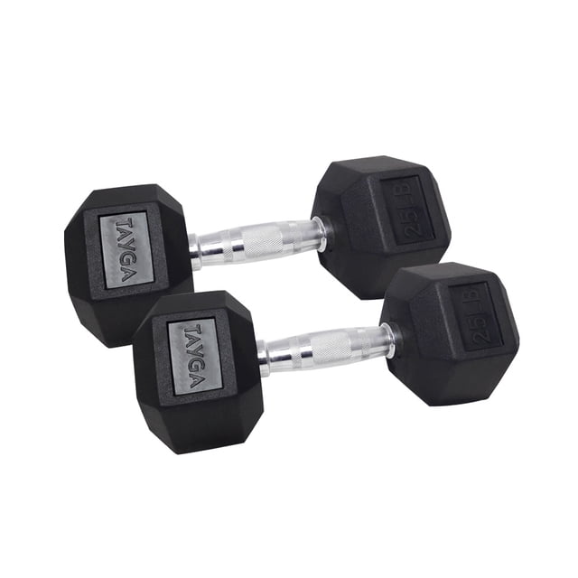 Par Mancuernas Hexagonales Tayga 25 Lb