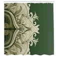 thumbnail image 2 of Ambesonne Mandala Shower Curtain, Traditional Lace Floral Art, 69"Wx75"L, Forest Green, 2 of 4