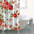 thumbnail image 5 of Waterproof Pioneer Shower Curtain 36x72 Inch Polyester Unique Colorful Floral Shower Curtain for Bathroom Hotel Home Decor with 7 Plastic Hooks, 5 of 5