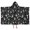 Black Gothic Moon, variant on Black Gothic Sun Moon Pattern Hooded Bath Towel,50"x30" for Ages 3 To 12 Kids, Quick Dry Lightweight Soft Microfiber Hood Beach Towel Cover Up for Kids