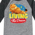 thumbnail image 3 of Garfield - Living The Dream - Toddler & Youth Raglan Graphic T-Shirt, 3 of 5