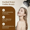 thumbnail image 2 of BRIGHT SHOWERS Filtered Shower Head, High Pressure Shower Filter for Hard Water to Remove Chlorine and Impurities, 8 Spray Modes Water Softener Showerhead for Hair and Skin Care, Matte Black, 2 of 8