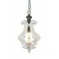 thumbnail image 4 of 1-Light Wooden Vintage Chandelier Distressed Wood Pendant Light, 4 of 6