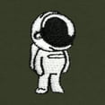 thumbnail image 2 of Dalix Astronaut Embroidered Fleece Cropped Hoodie Cold Fall Winter Women in Military Green 2XL XX-Large, 2 of 5