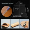 thumbnail image 4 of Acrylic Stencil, Reliability Long Service Life Acrylic Stencil Tool Easy To Use Portable  For Leather Eyeglasses Case DIY For Any Personal DIY Or Professional, 4 of 8